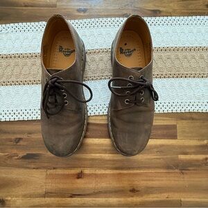 Dr. Martens | Brown Leather 3-Eye Derby Shoes